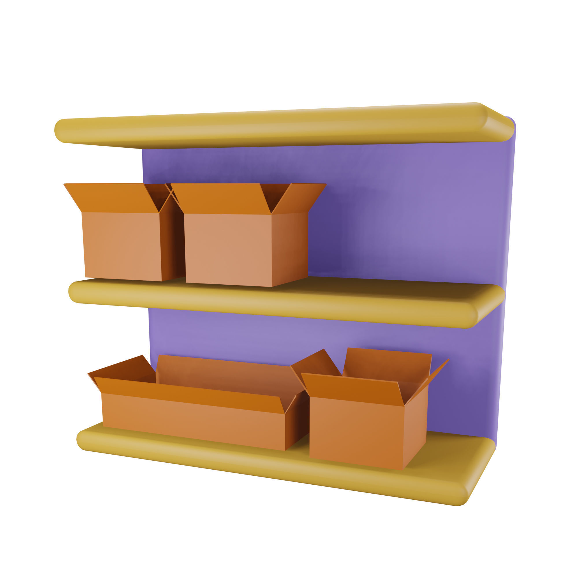 Box Icon Pack 3D Model Low-poly 3D model_11