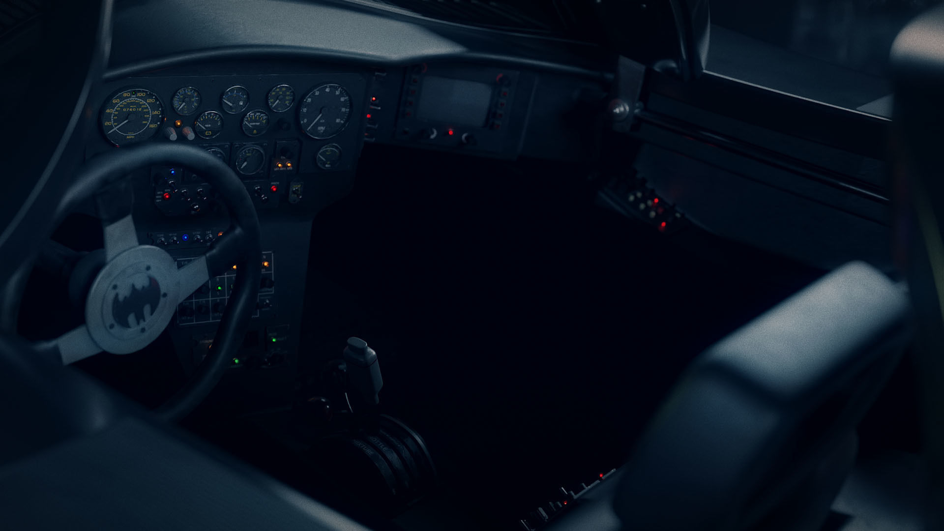 1989 Batmobile Low-poly 3D model_16