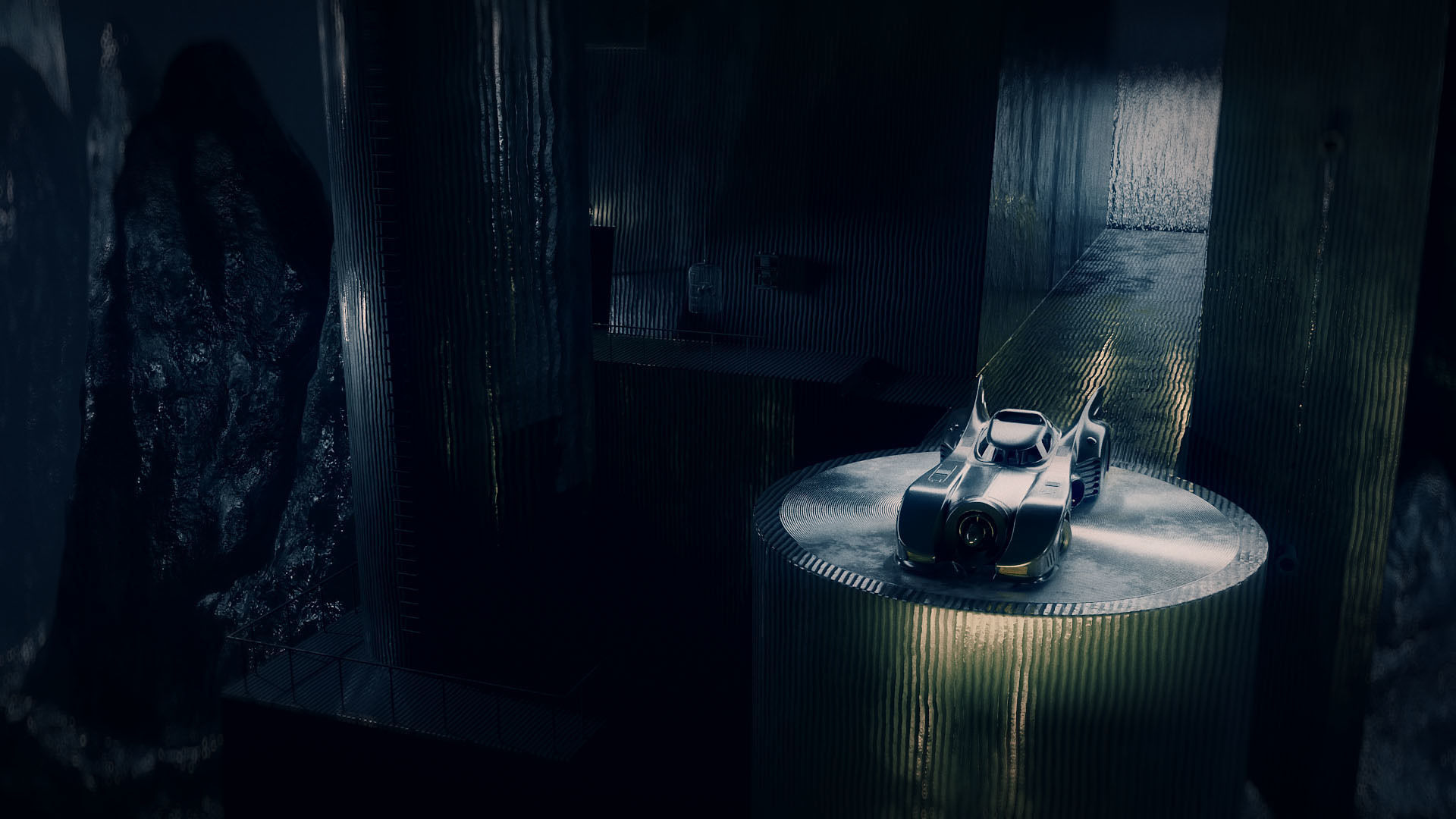 1989 Batmobile Low-poly 3D model_26