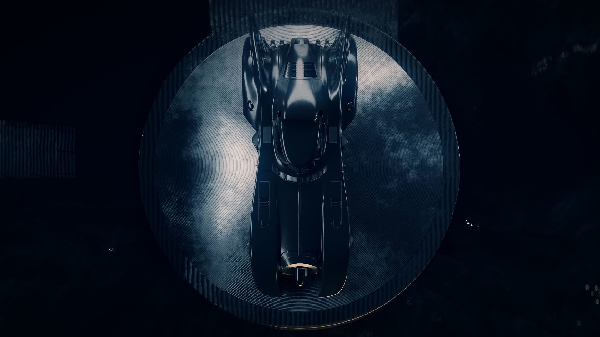 1989 Batmobile Low-poly 3D model_5