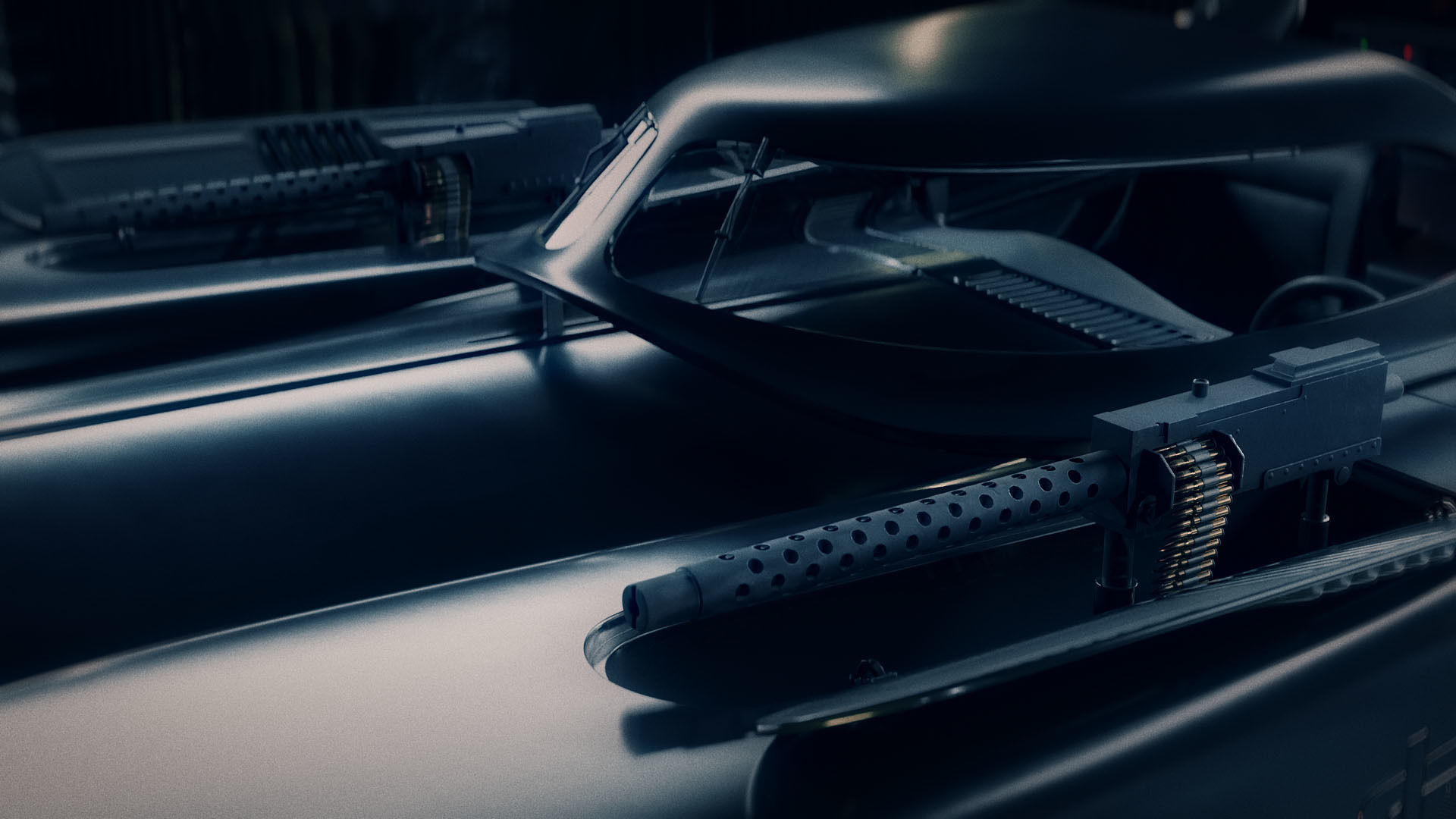 1989 Batmobile Low-poly 3D model_12