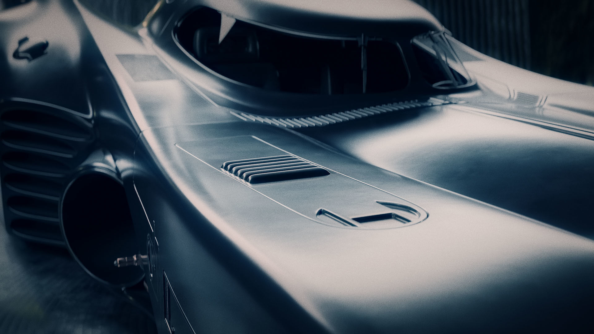 1989 Batmobile Low-poly 3D model_11