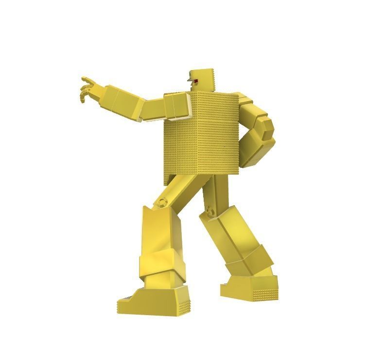 30CM SUPER ROBOT GOLD LIGHTAN 3D  FIGURE MODELS 3D print model_3