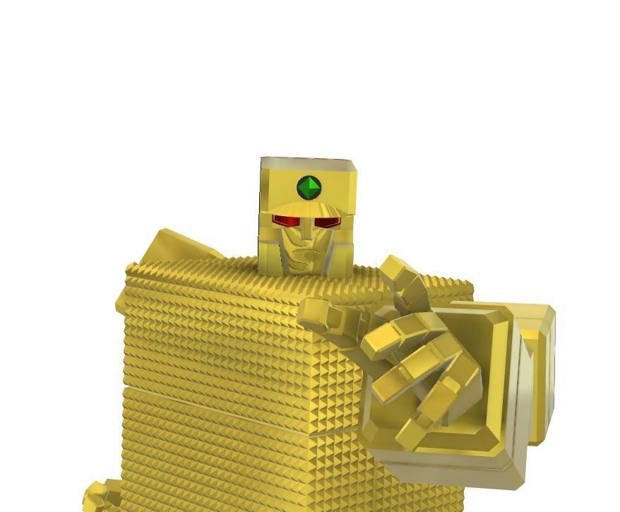 30CM SUPER ROBOT GOLD LIGHTAN 3D  FIGURE MODELS 3D print model_4