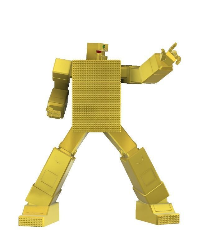 30CM SUPER ROBOT GOLD LIGHTAN 3D  FIGURE MODELS 3D print model_1