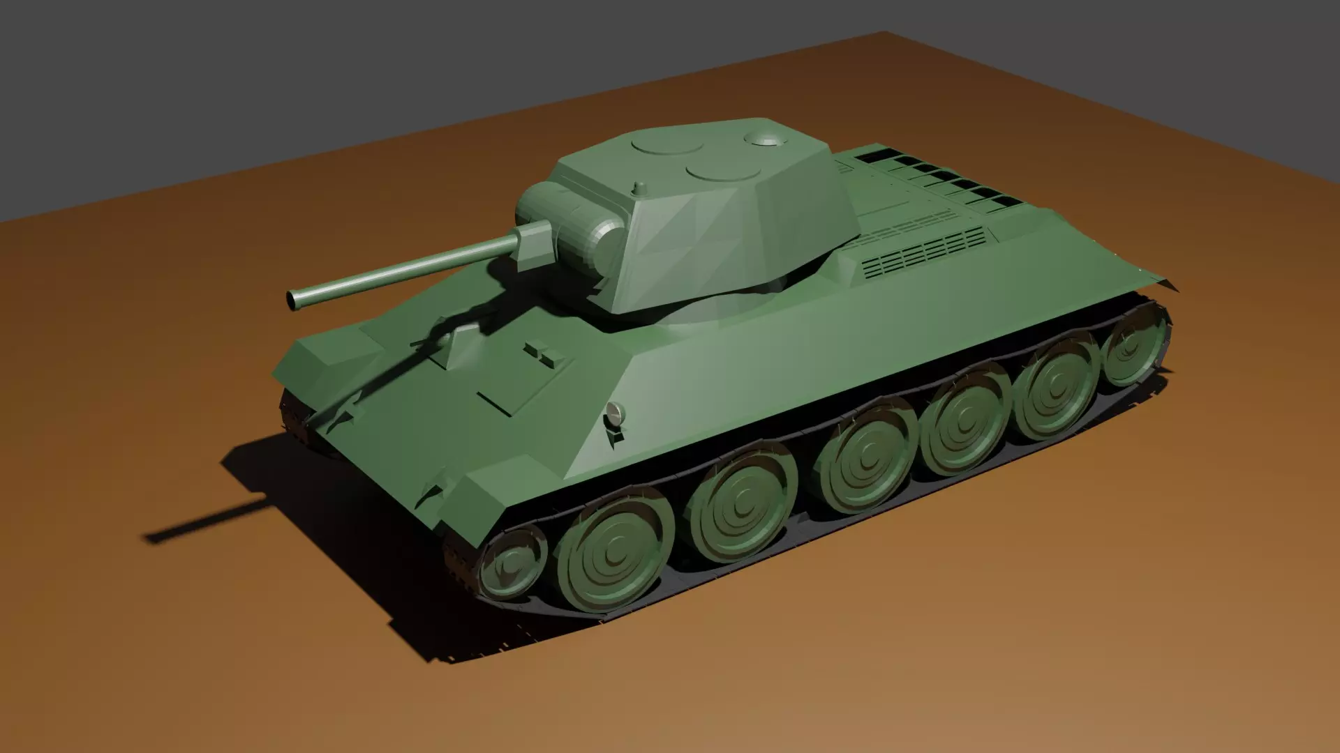 T-34 1942 Free 3D model_0