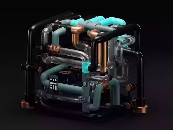 Sci-fi cooling machine