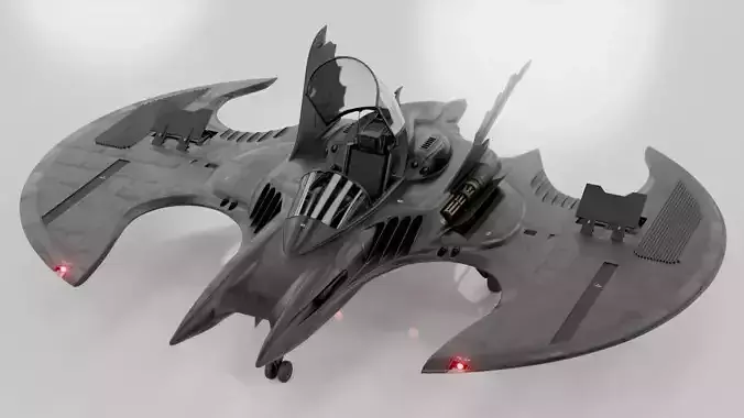1989 Batwing Low-poly 3D model
