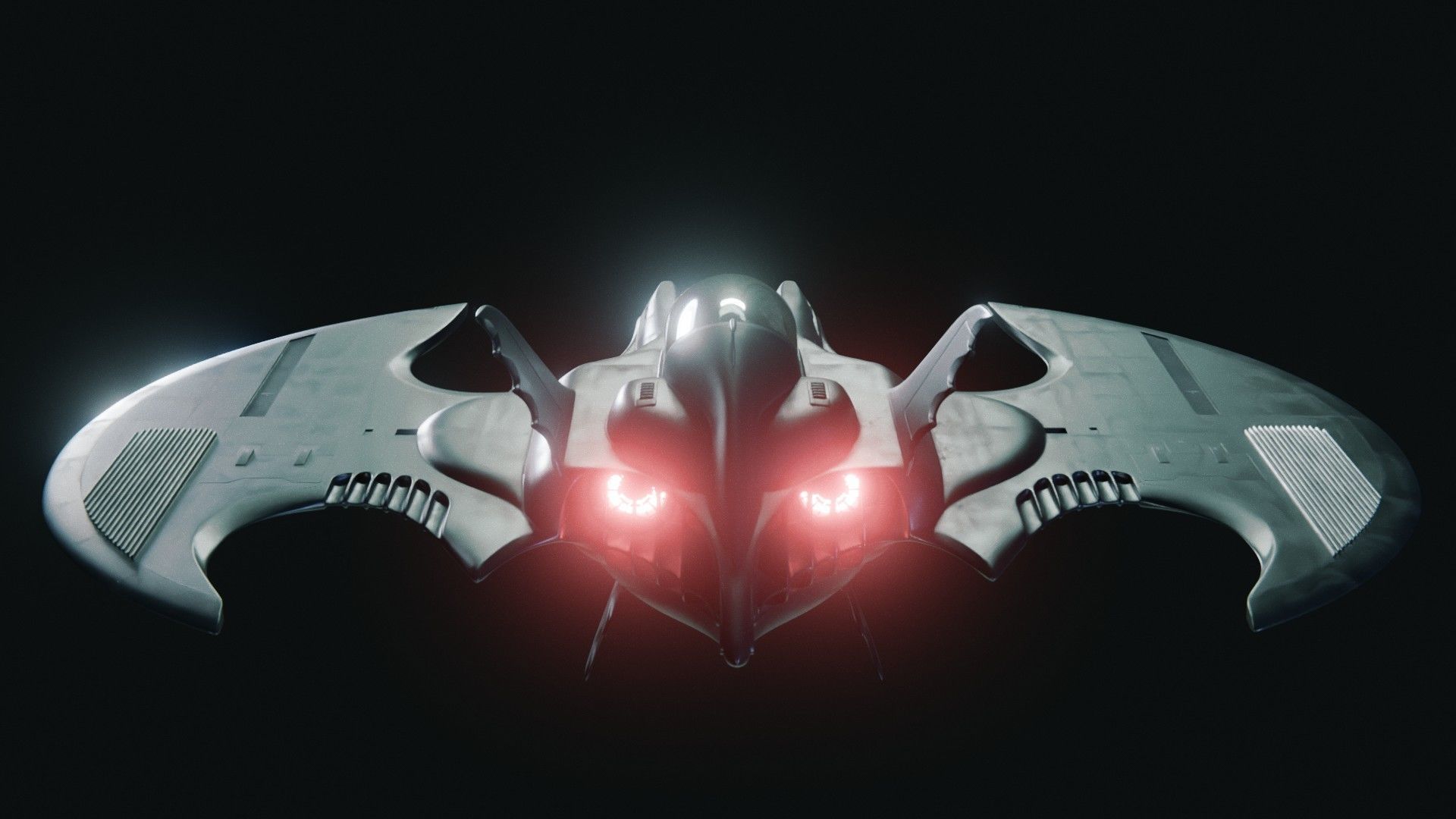 1989 Batwing Low-poly 3D model_29