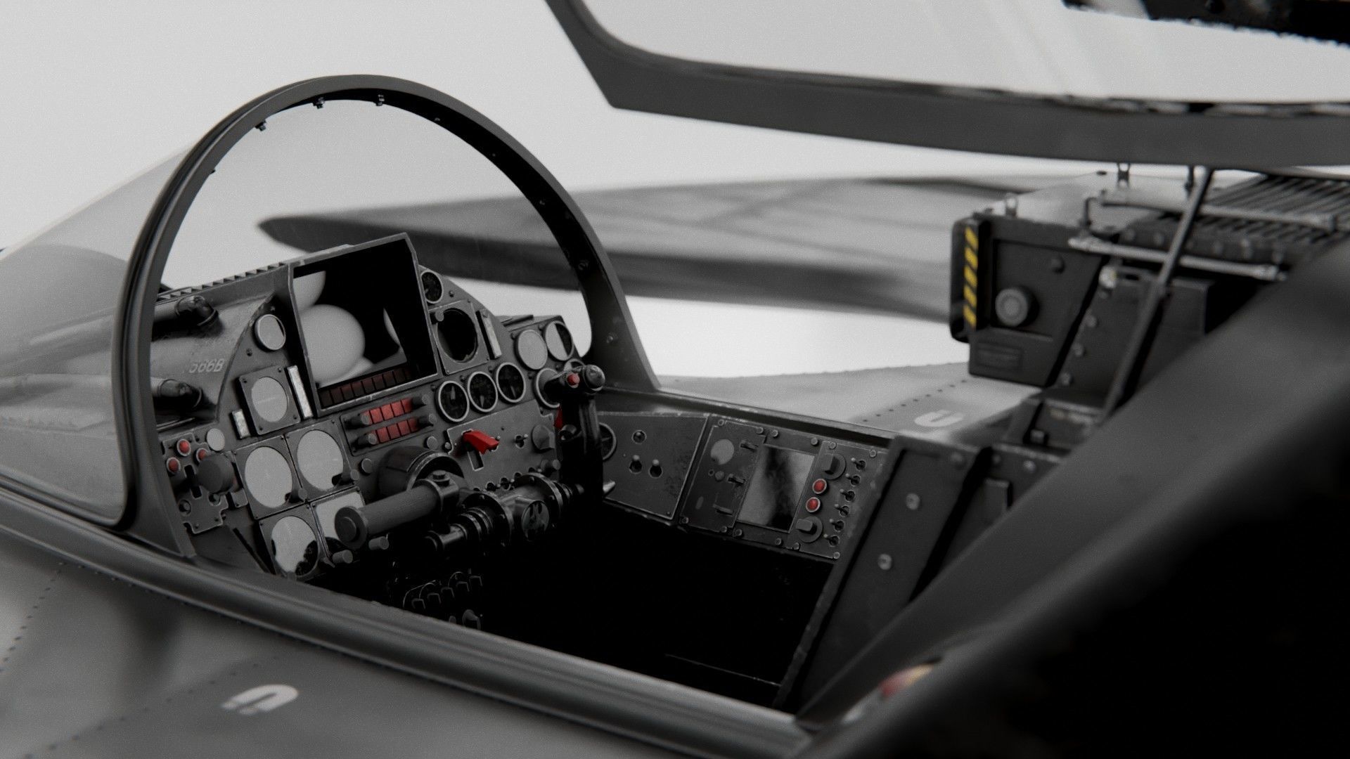 1989 Batwing Low-poly 3D model_17