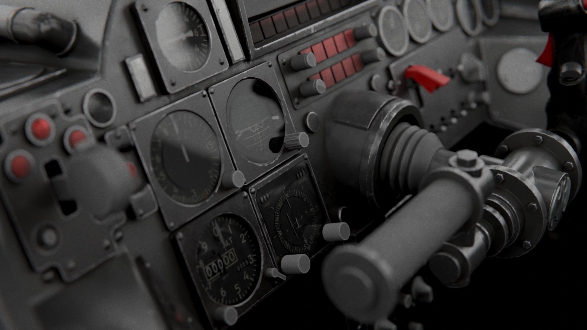 1989 Batwing Low-poly 3D model_20
