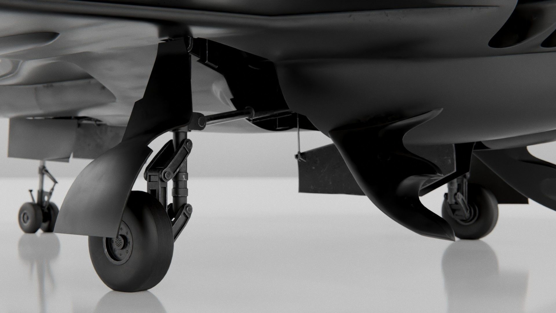 1989 Batwing Low-poly 3D model_24