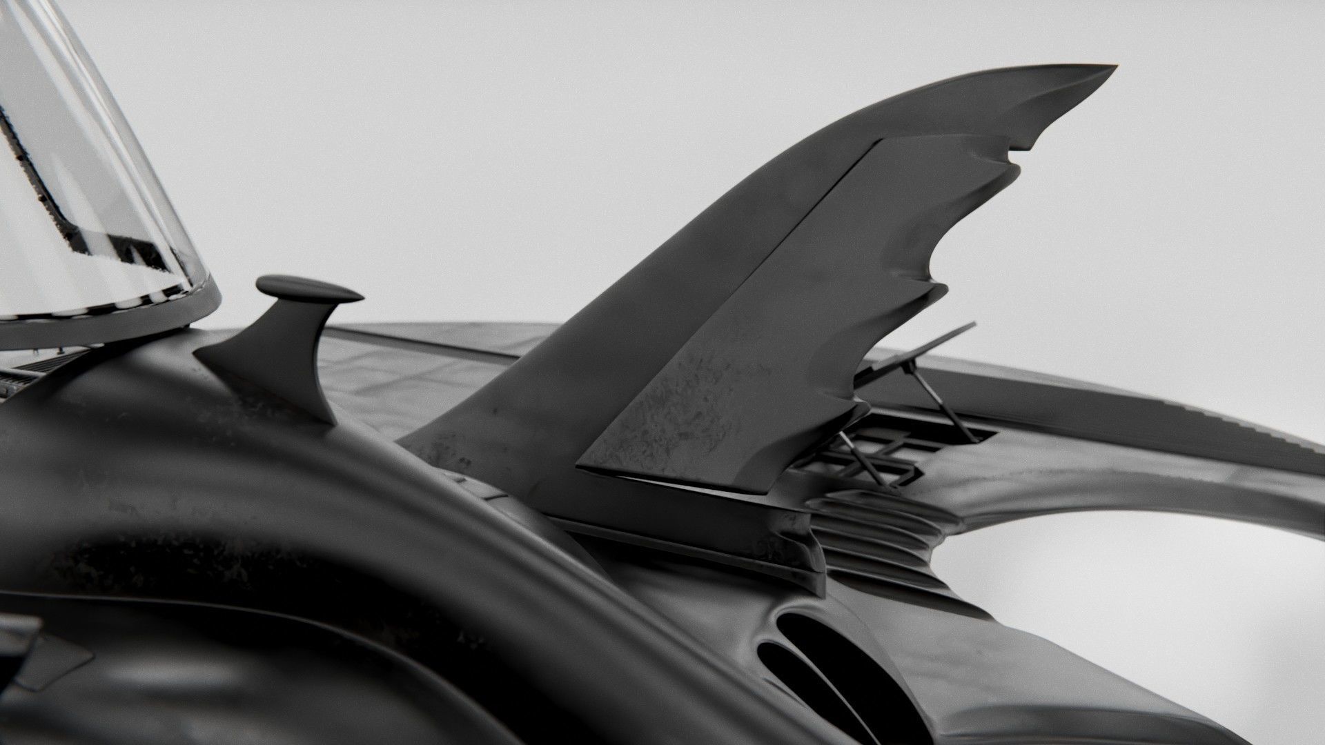 1989 Batwing Low-poly 3D model_27