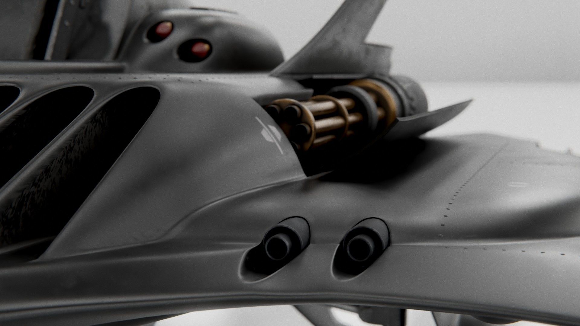 1989 Batwing Low-poly 3D model_22