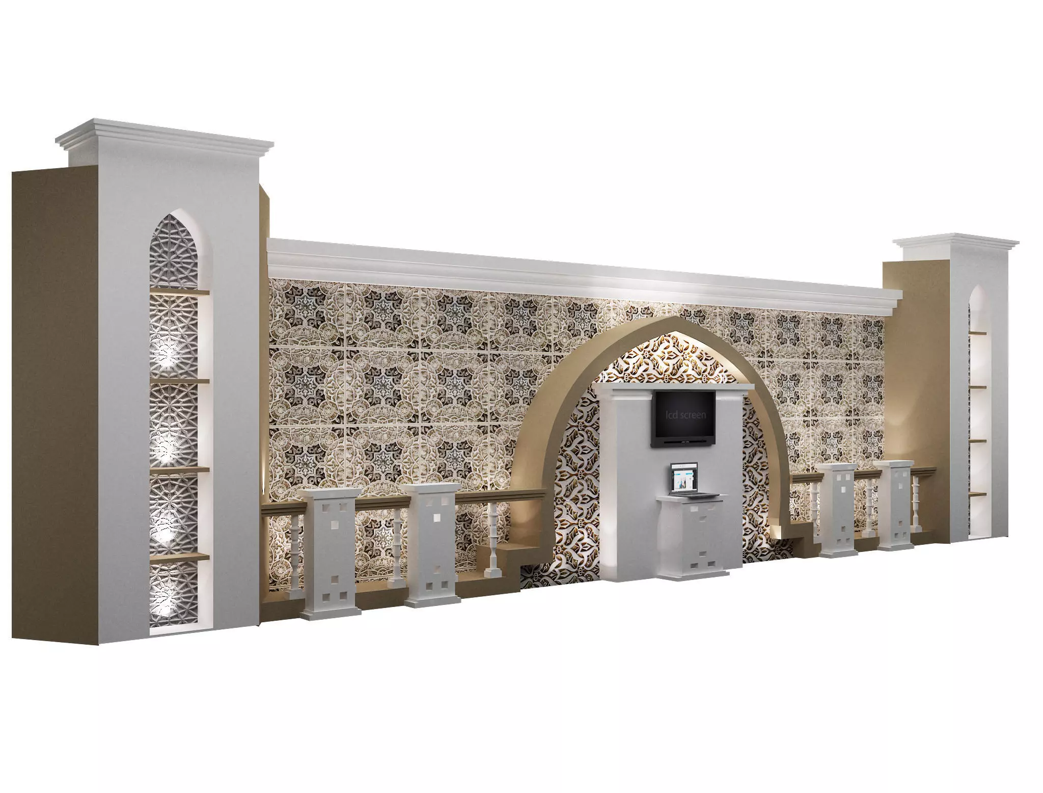 Booth Exhibition Stand a560b 3D model_0