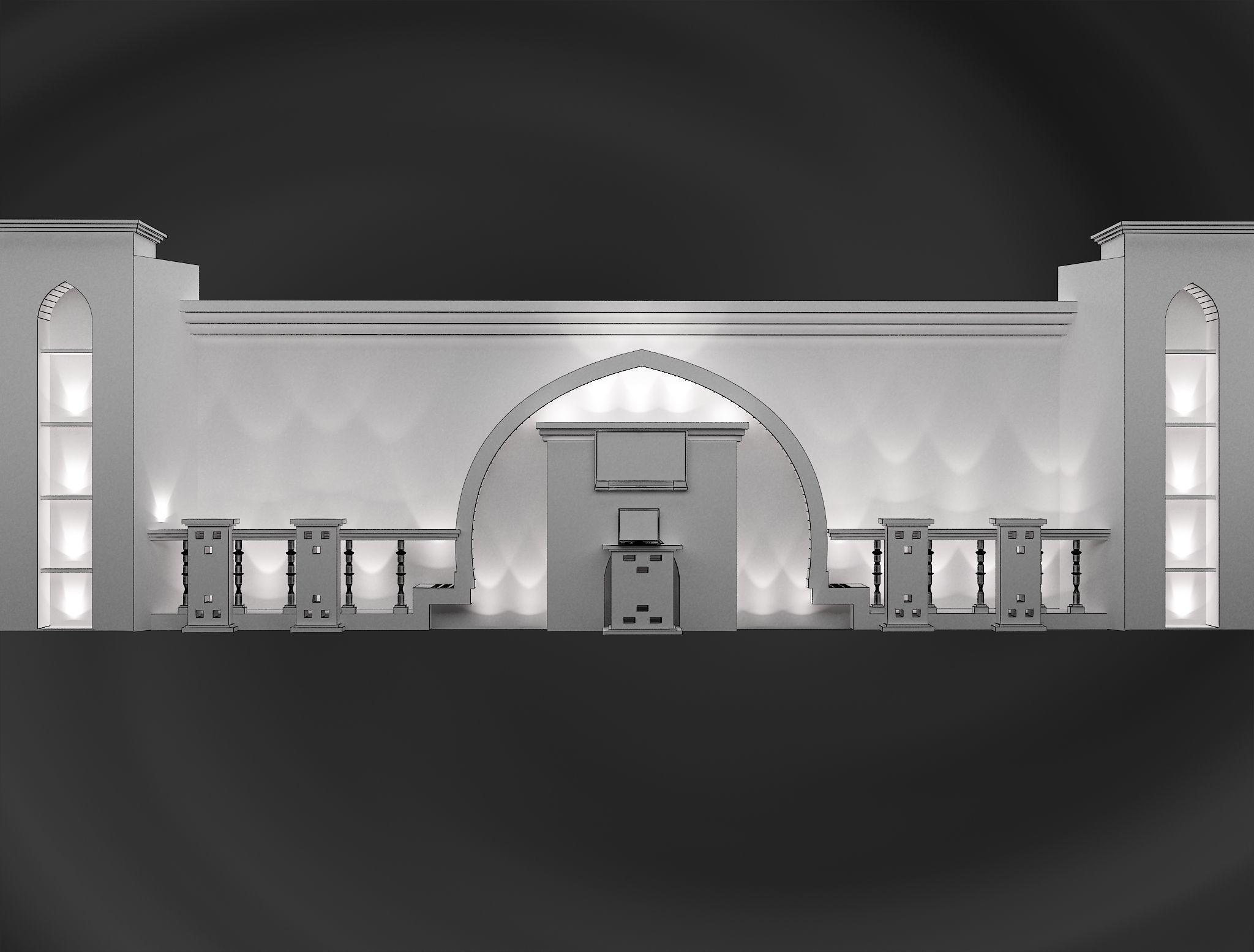 Booth Exhibition Stand a560b 3D model_5