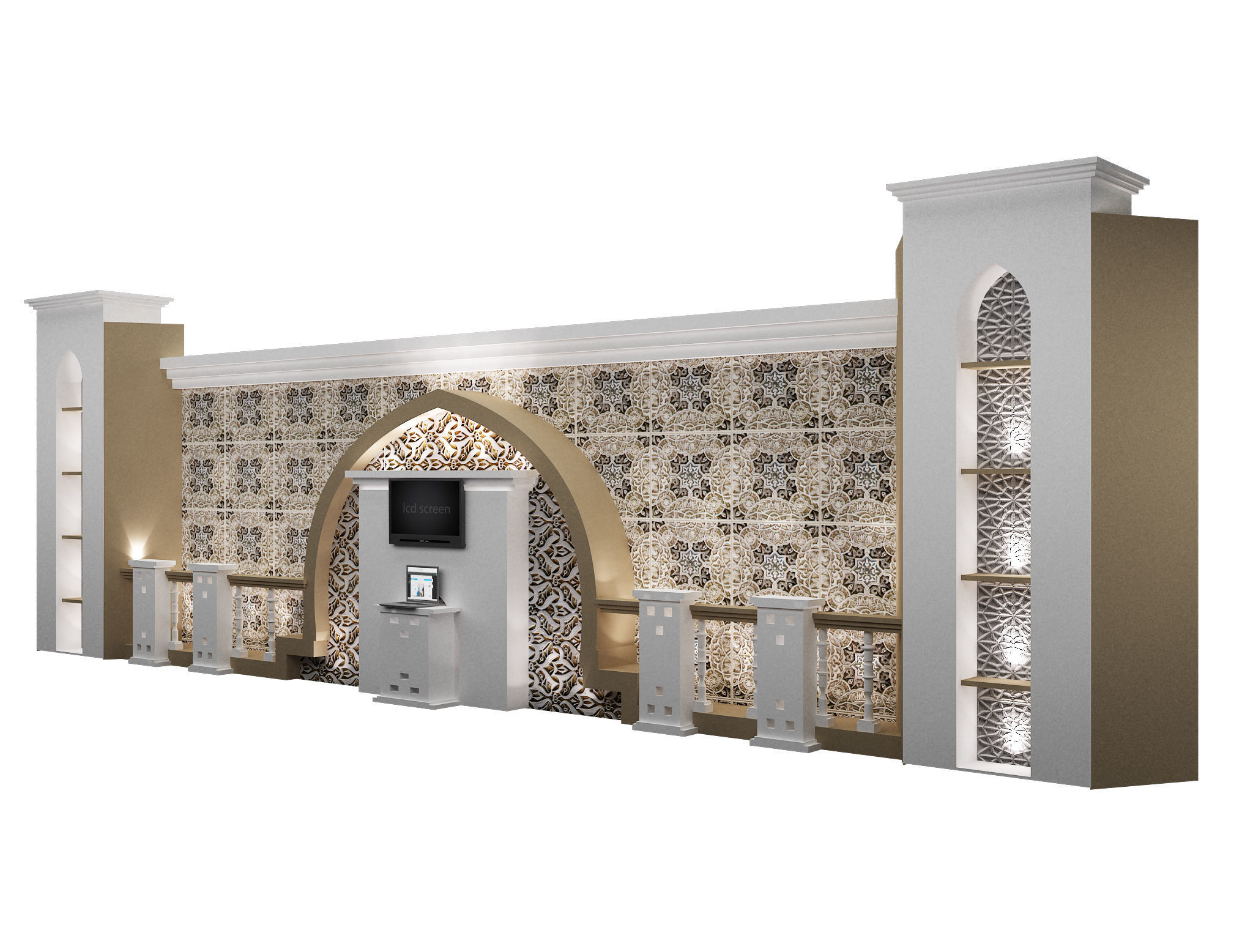 Booth Exhibition Stand a560b 3D model_2