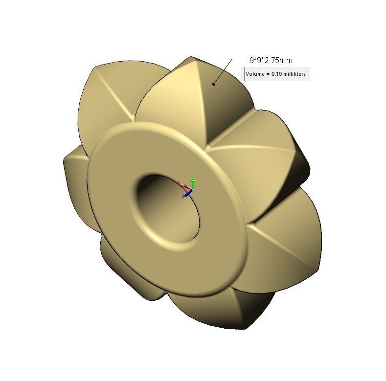 Stud pattern bracelet charm beads 3D print model_10