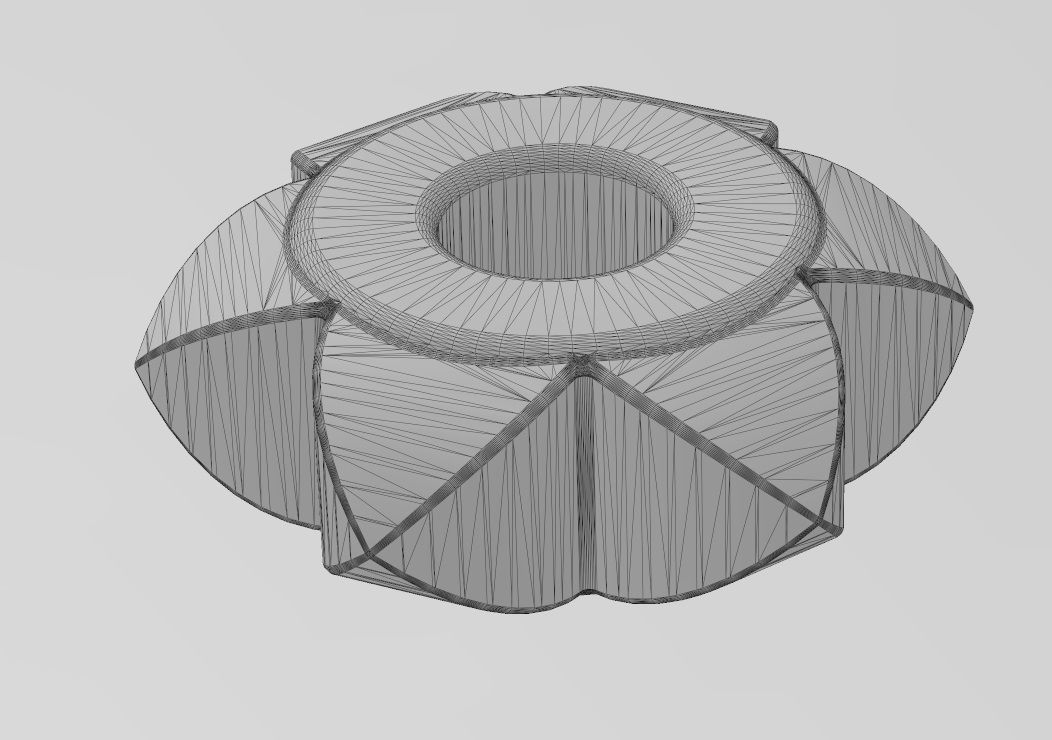 Stud pattern bracelet charm beads 3D print model_15