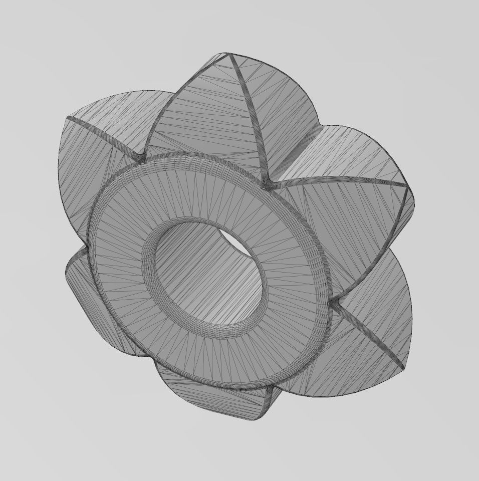 Stud pattern bracelet charm beads 3D print model_14