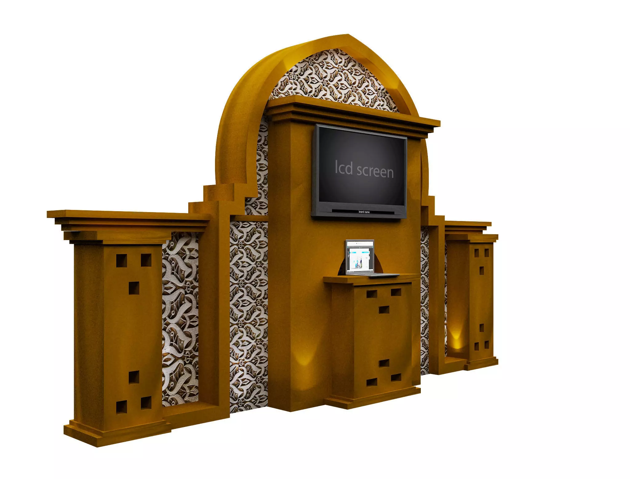 Booth Exhibition Stand a560c 3D model