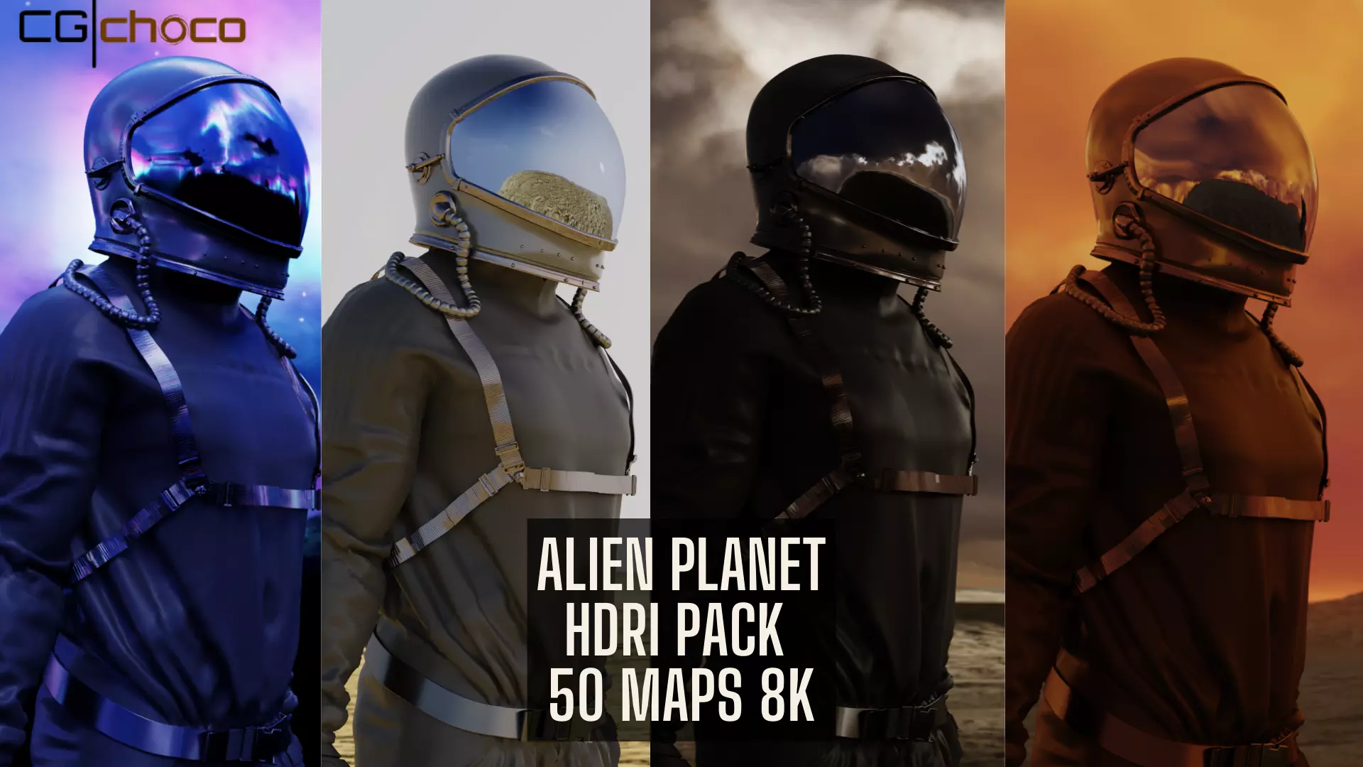 Alien Planet and Sky HDRI Pack 60 Maps 8K Black Friday Sale 3D model