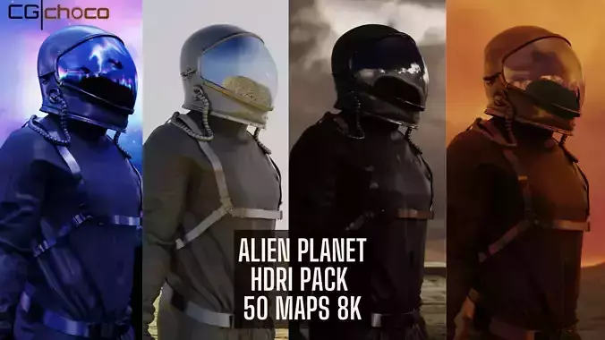 Alien Planet and Sky HDRI Pack 60 Maps 8K  Black Friday Sale