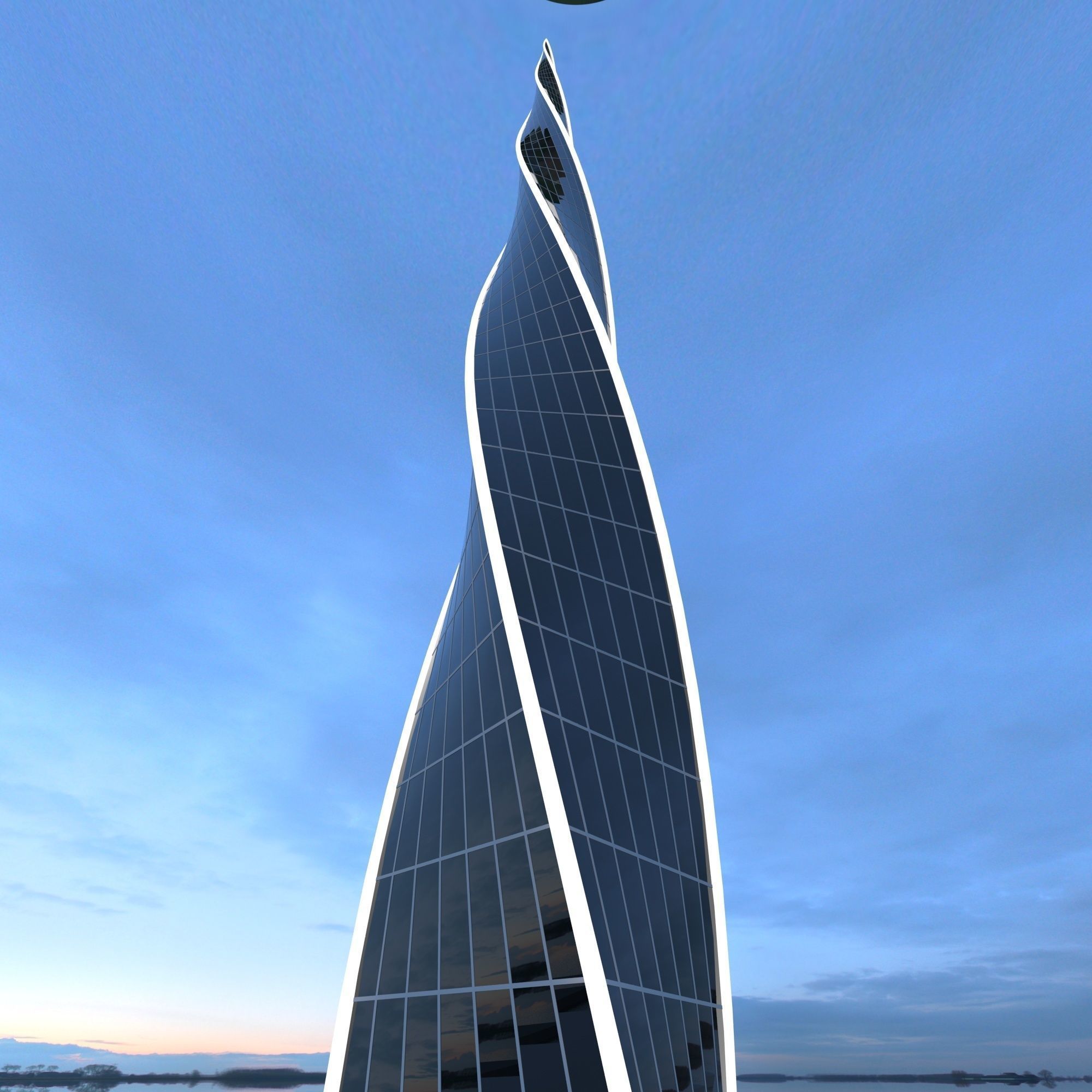  Sharp building  Low-poly 3D model_1