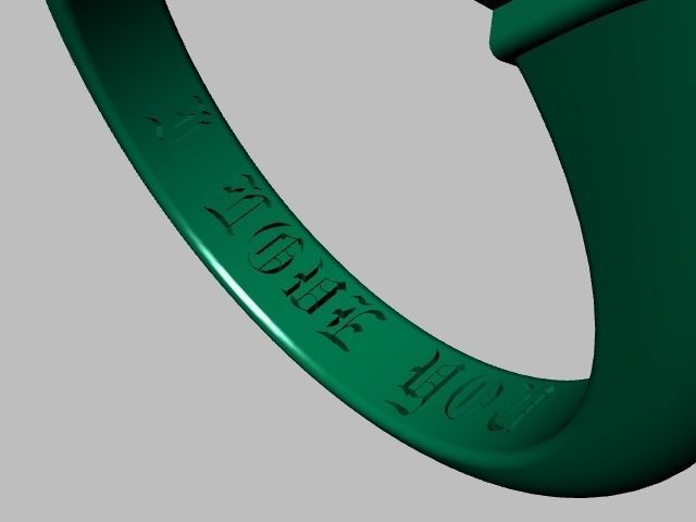 US 1 to 13 sizes TRI STONE RING STL VERIFIED 3D print model_8