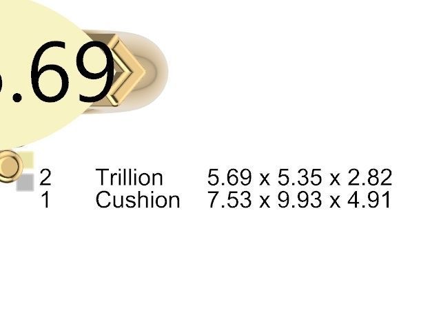 US 1 to 13 sizes TRI STONE RING STL VERIFIED 3D print model_11