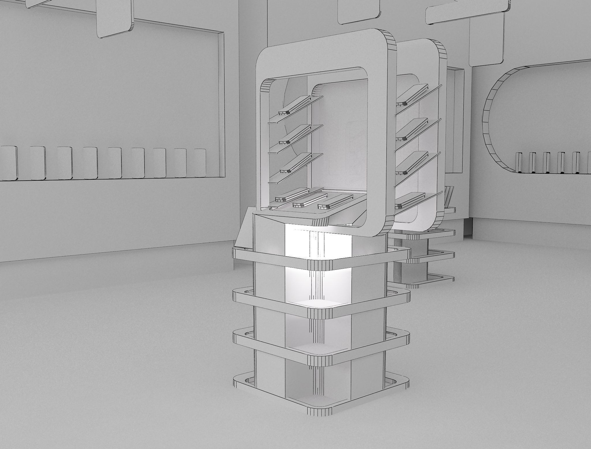  Interior Shop Market a561c 3D model_11