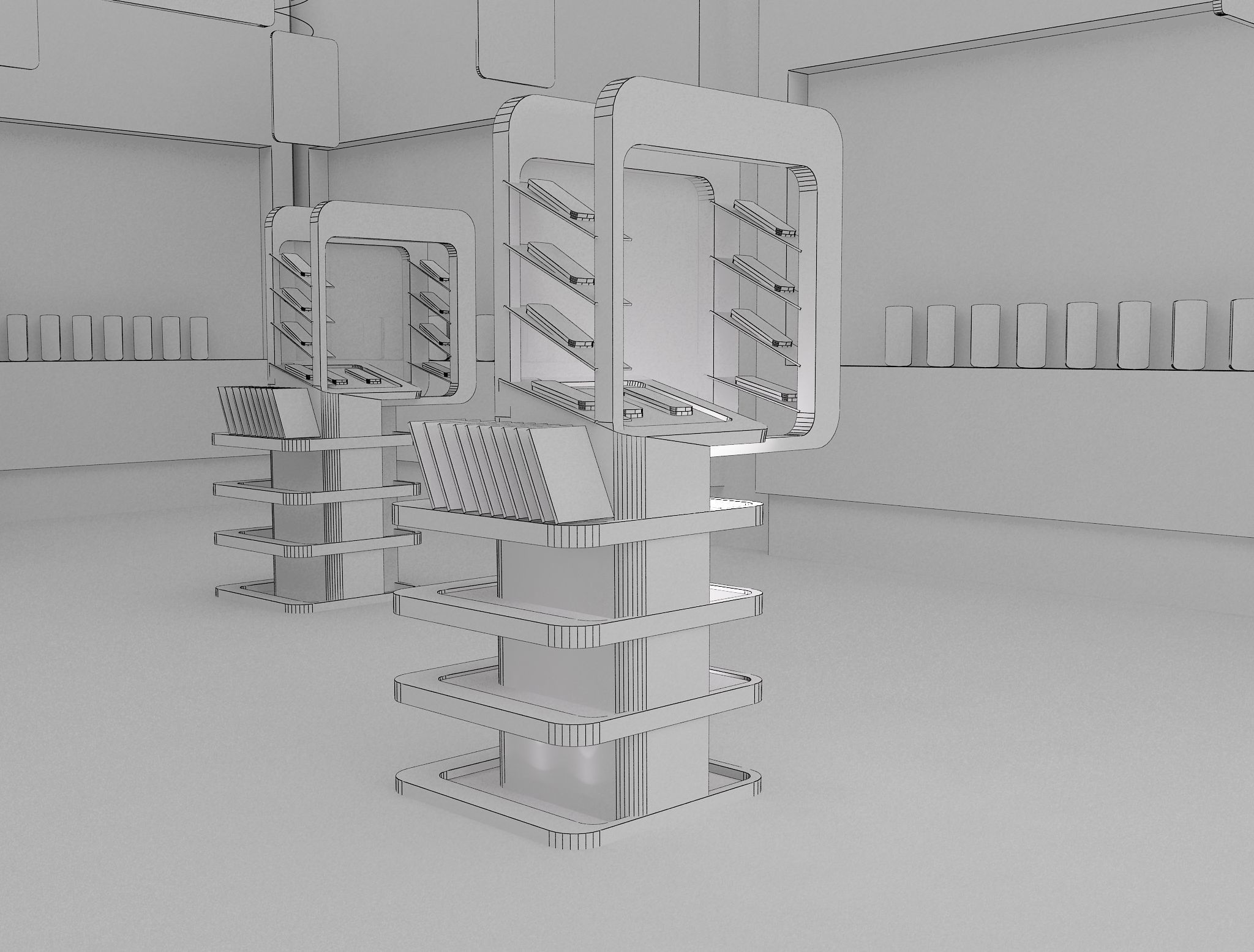  Interior Shop Market a561c 3D model_5