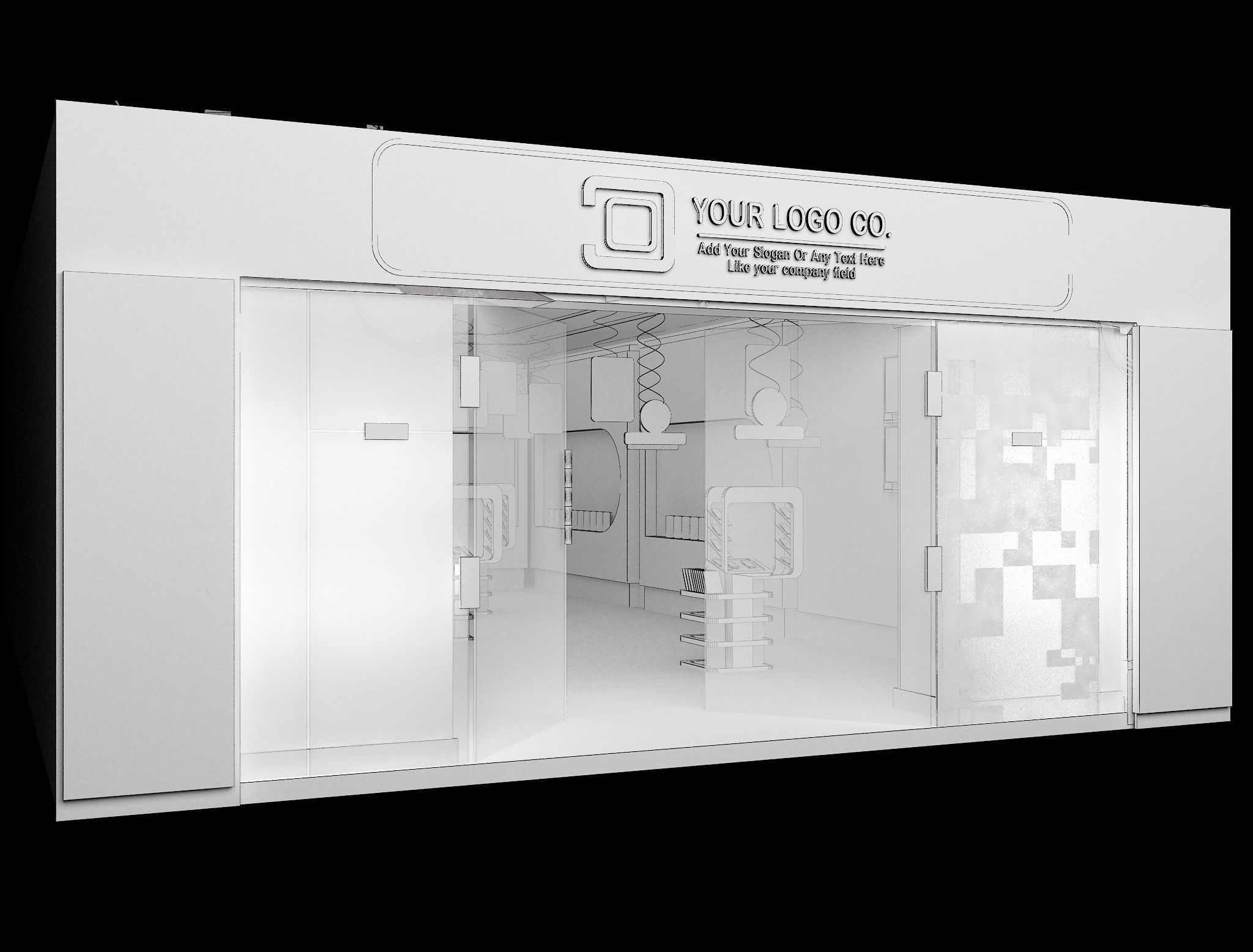  Interior Shop Market a561c 3D model_13