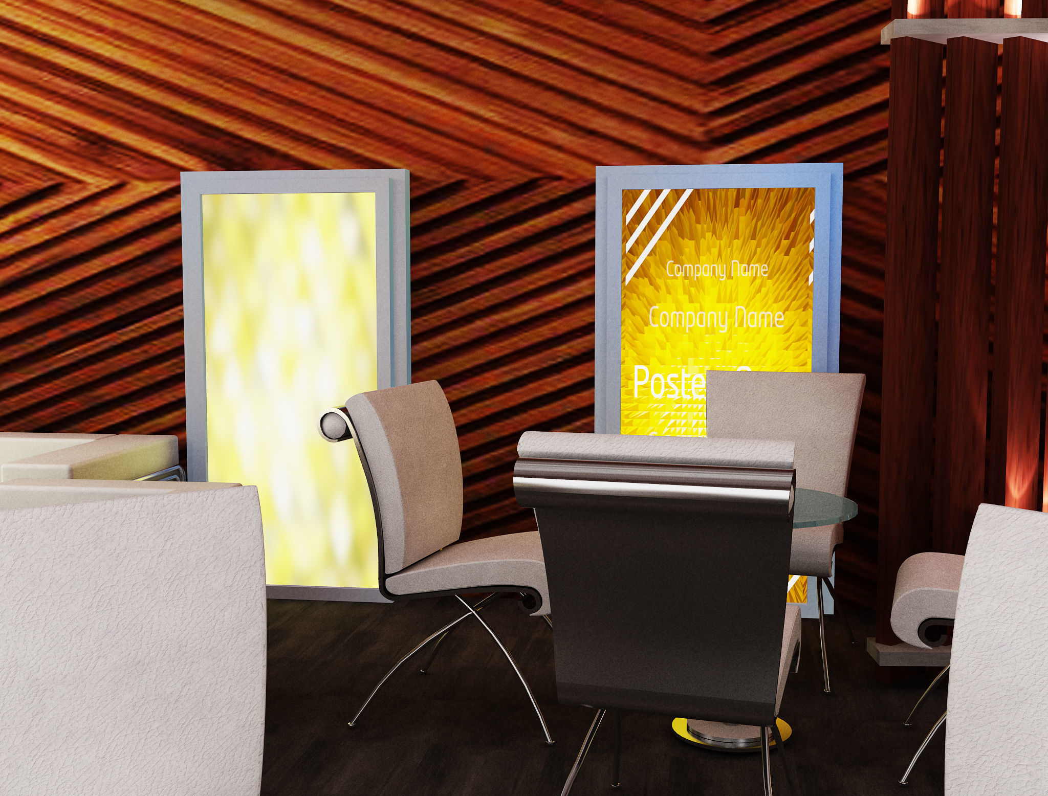  Caffe Resturant Design a562 3D model_16