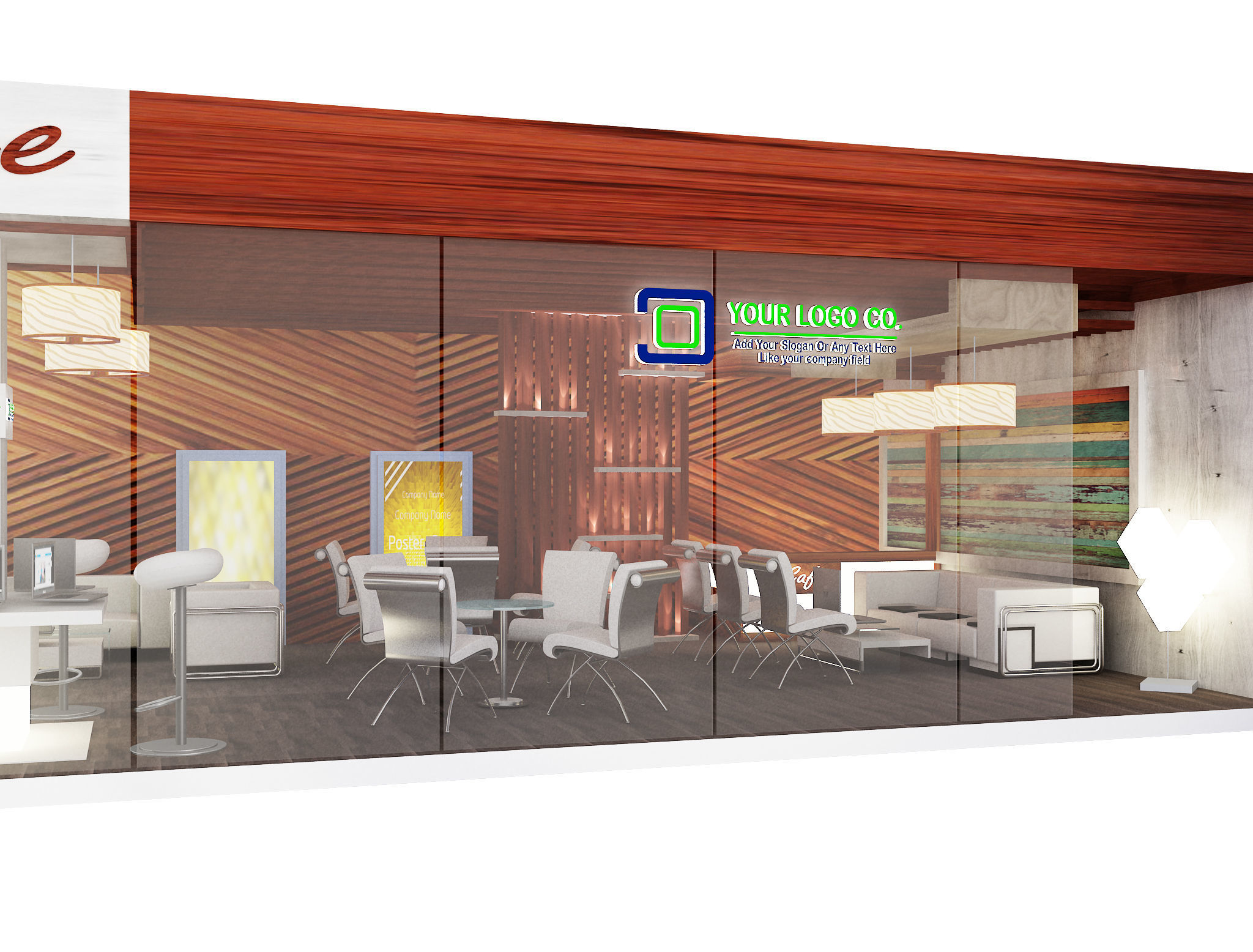  Caffe Resturant Design a562 3D model_6