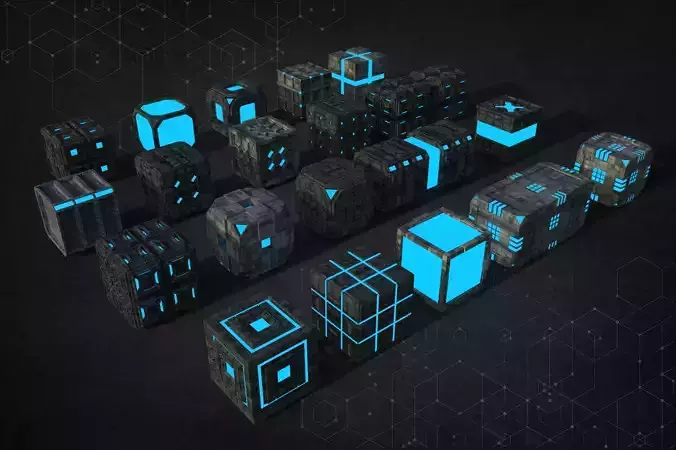 Sci-Fi Box Collection 3D model
