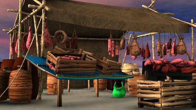 MEAT SHOP 3D model 5