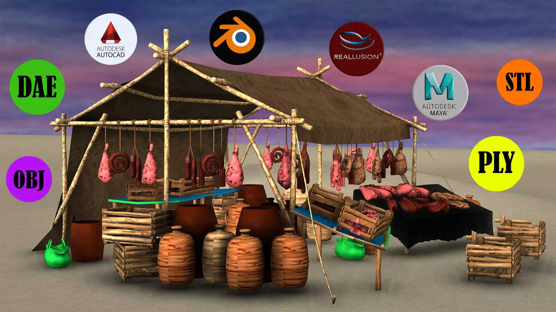 MEAT SHOP 3D model_0