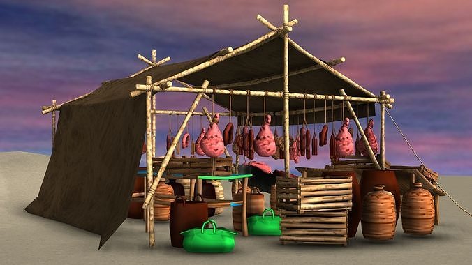 MEAT SHOP 3D model 2