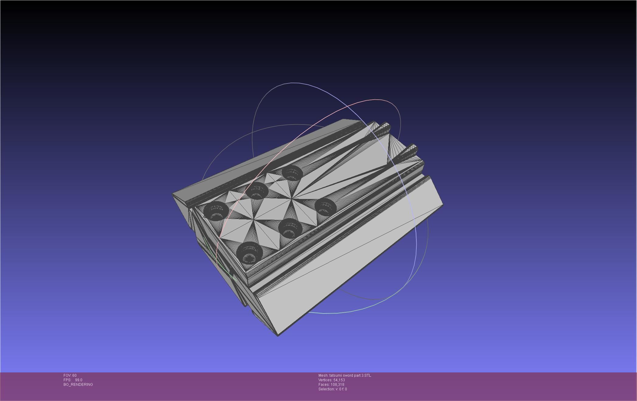 Akame Ga Kill Tatsumi Incursio Sword Printable Assembly 3D print model_65