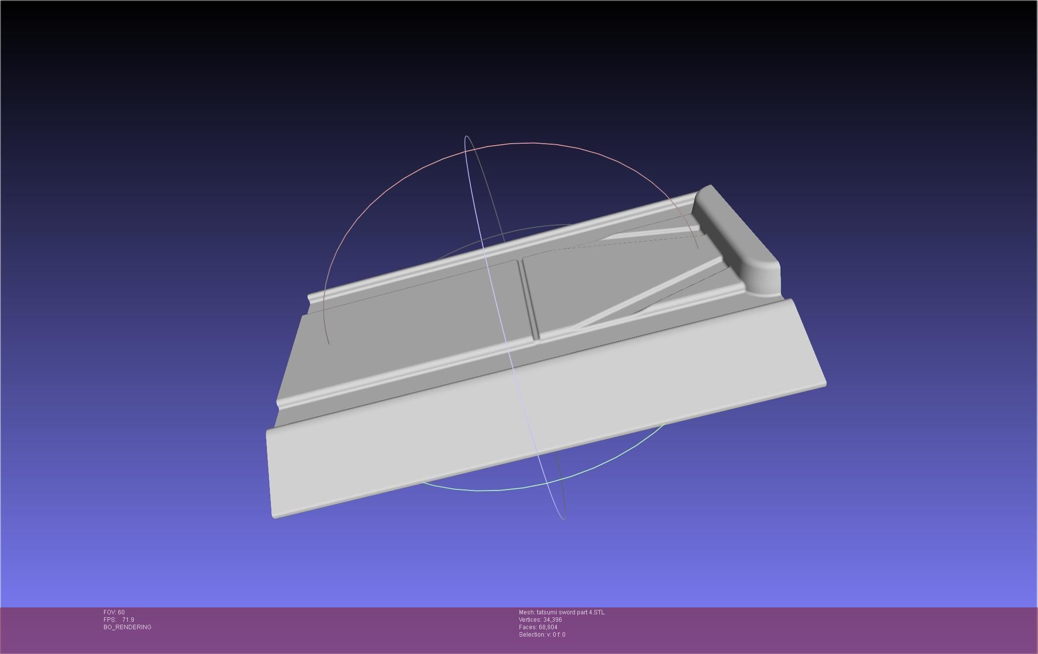 Akame Ga Kill Tatsumi Incursio Sword Printable Assembly 3D print model_69