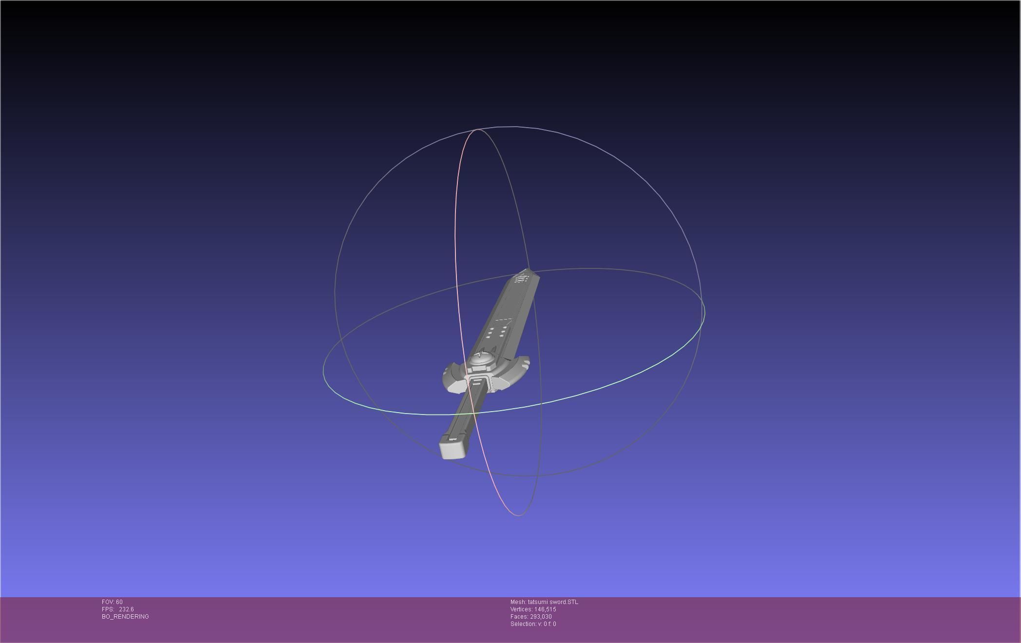 Akame Ga Kill Tatsumi Incursio Sword Printable Assembly 3D print model_16