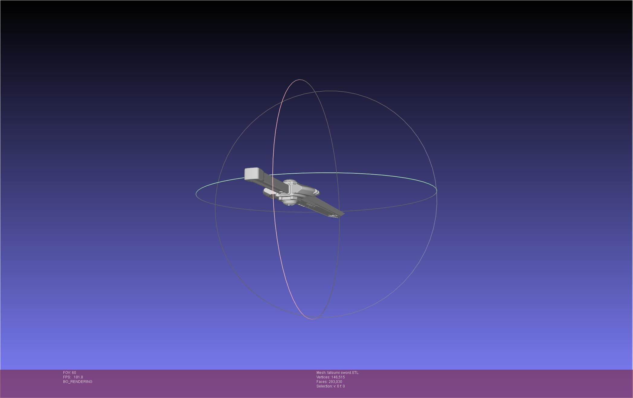 Akame Ga Kill Tatsumi Incursio Sword Printable Assembly 3D print model_17