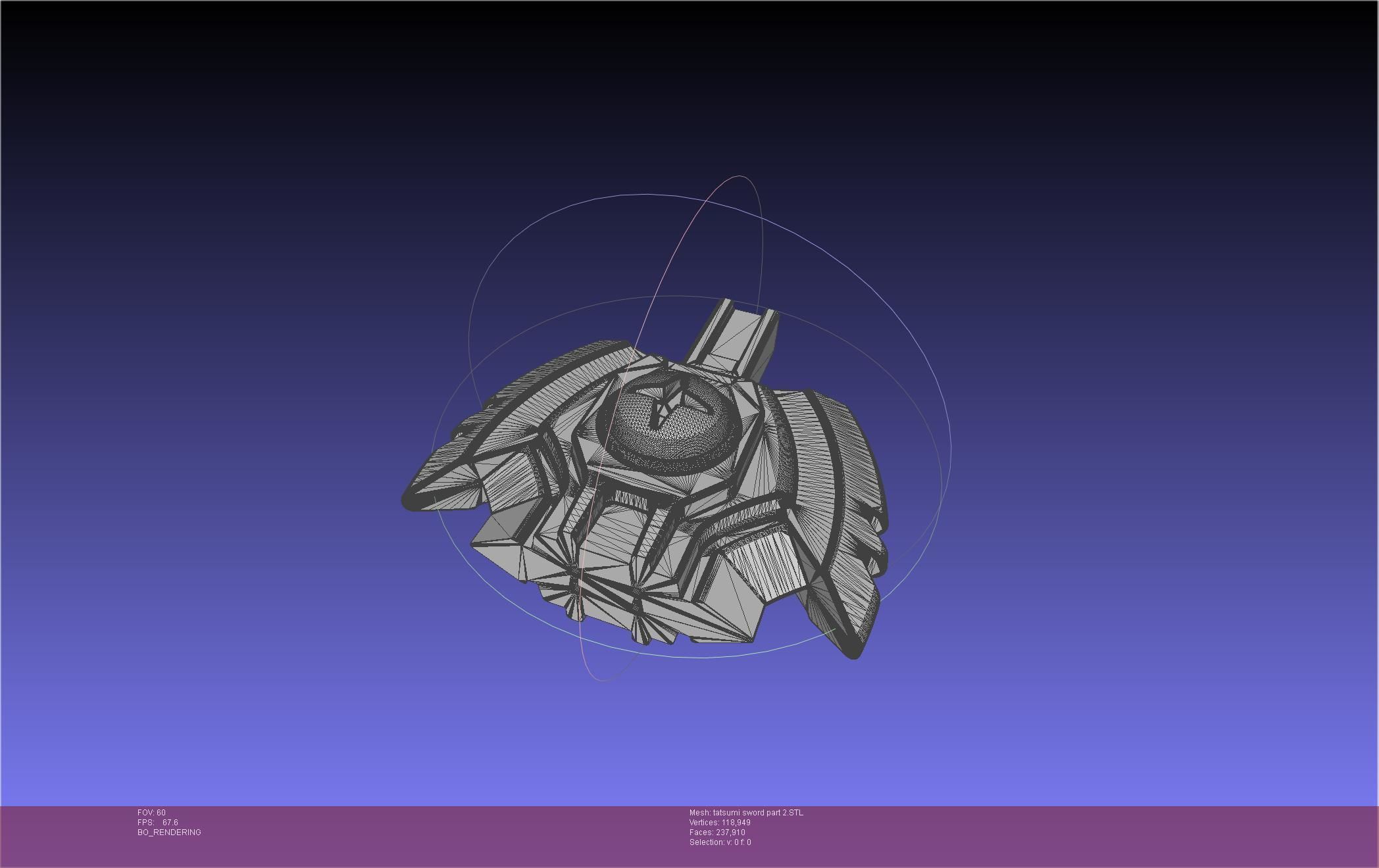 Akame Ga Kill Tatsumi Incursio Sword Printable Assembly 3D print model_58