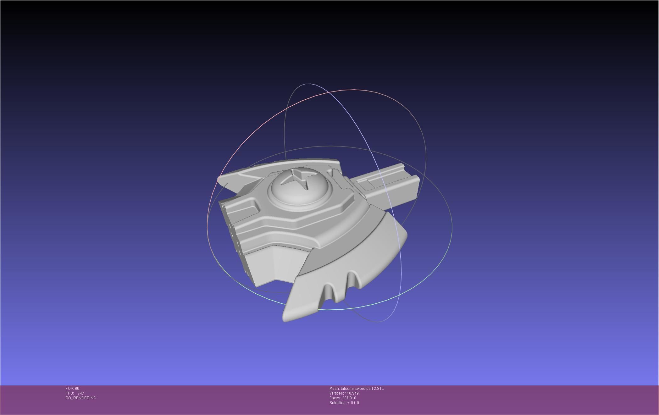 Akame Ga Kill Tatsumi Incursio Sword Printable Assembly 3D print model_57