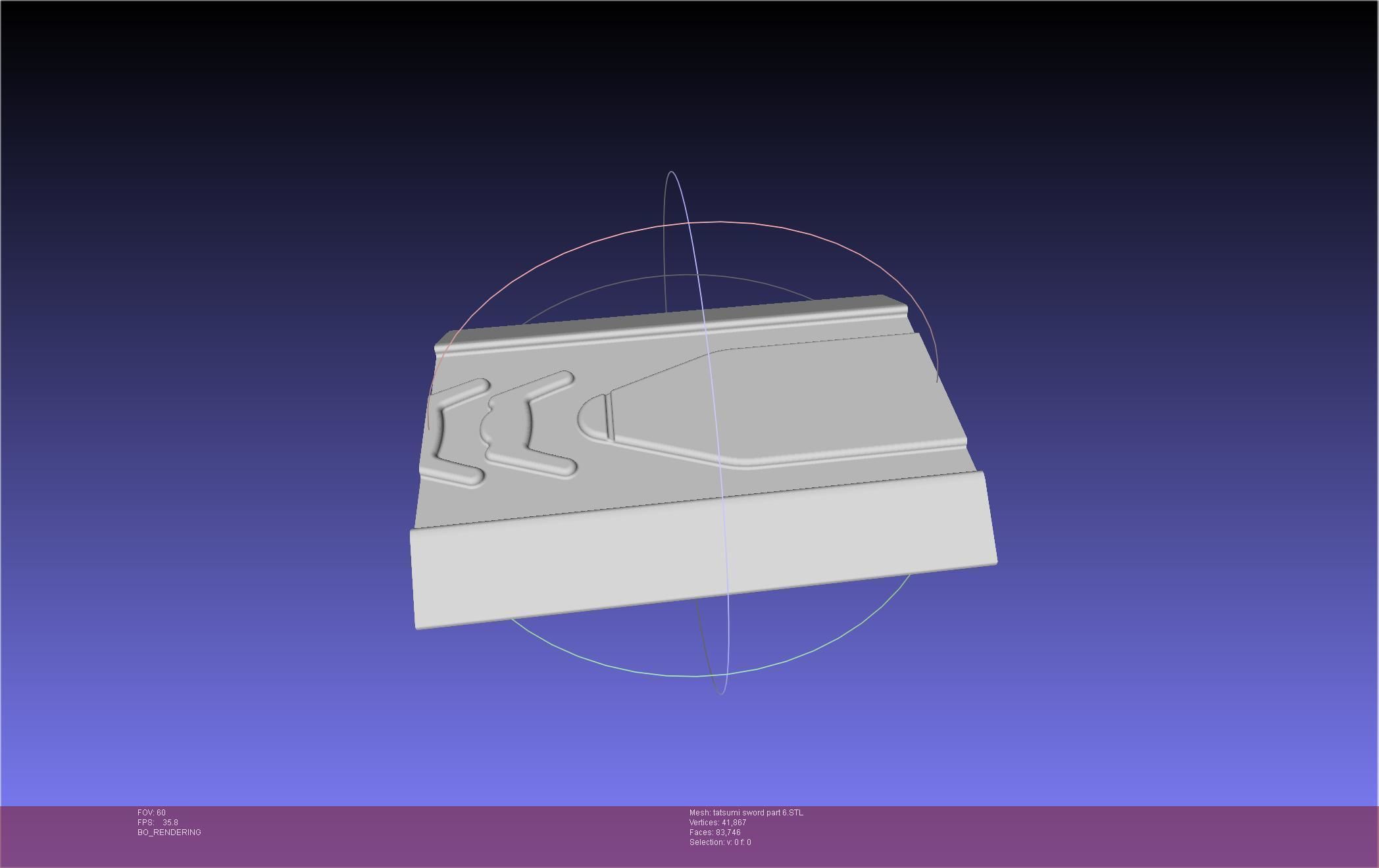 Akame Ga Kill Tatsumi Incursio Sword Printable Assembly 3D print model_81