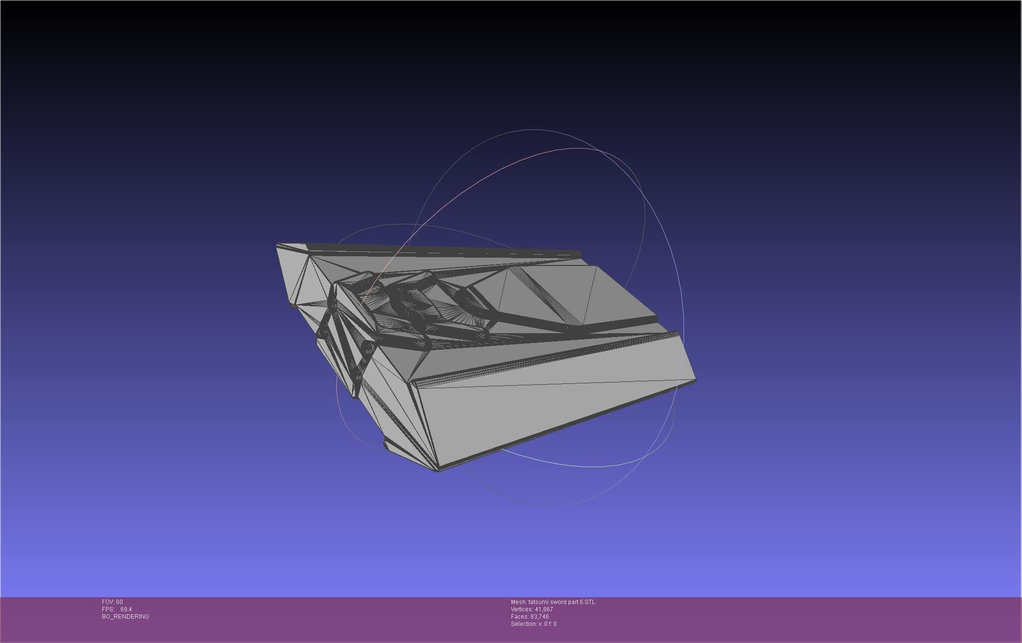 Akame Ga Kill Tatsumi Incursio Sword Printable Assembly 3D print model_82