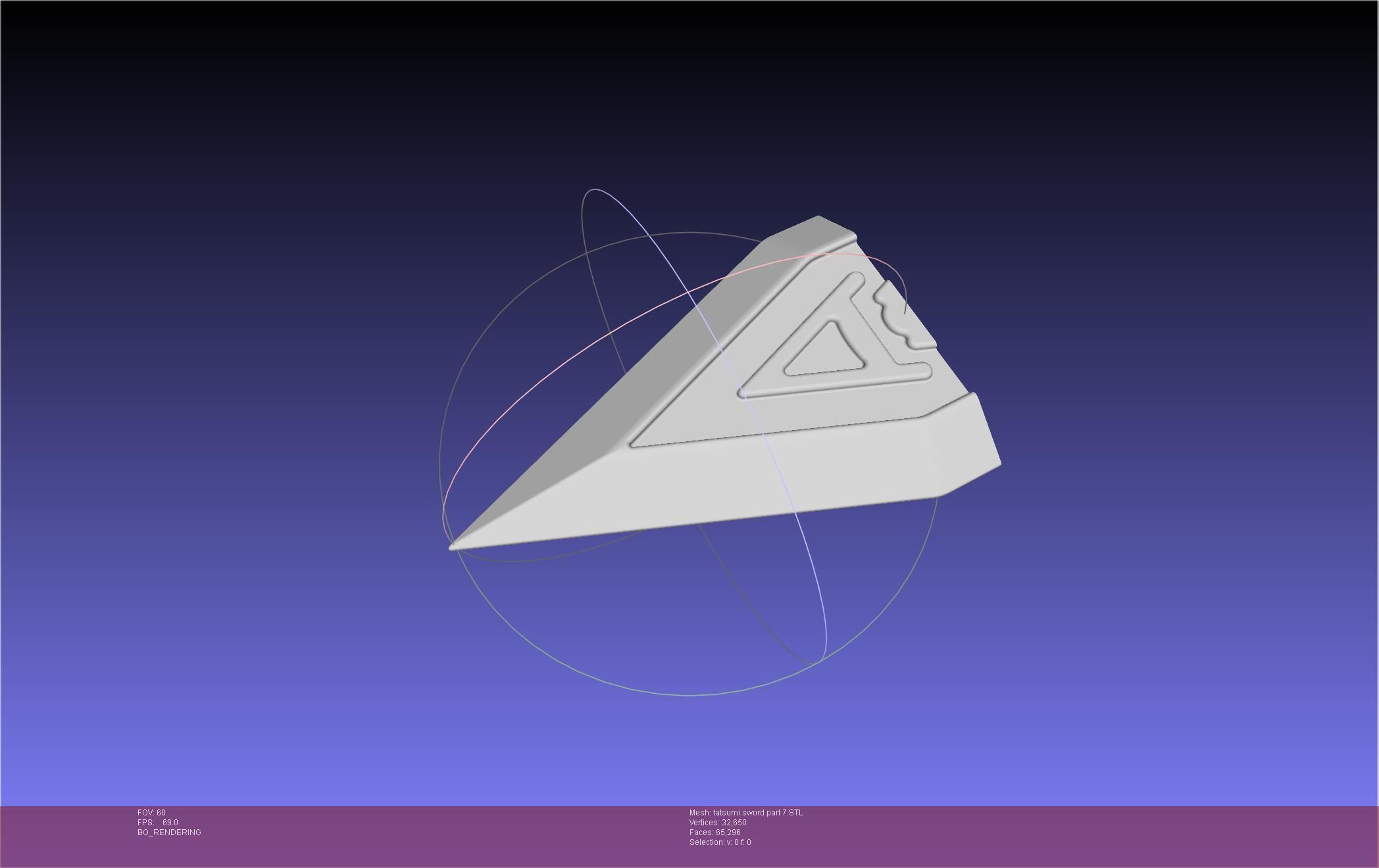 Akame Ga Kill Tatsumi Incursio Sword Printable Assembly 3D print model_87