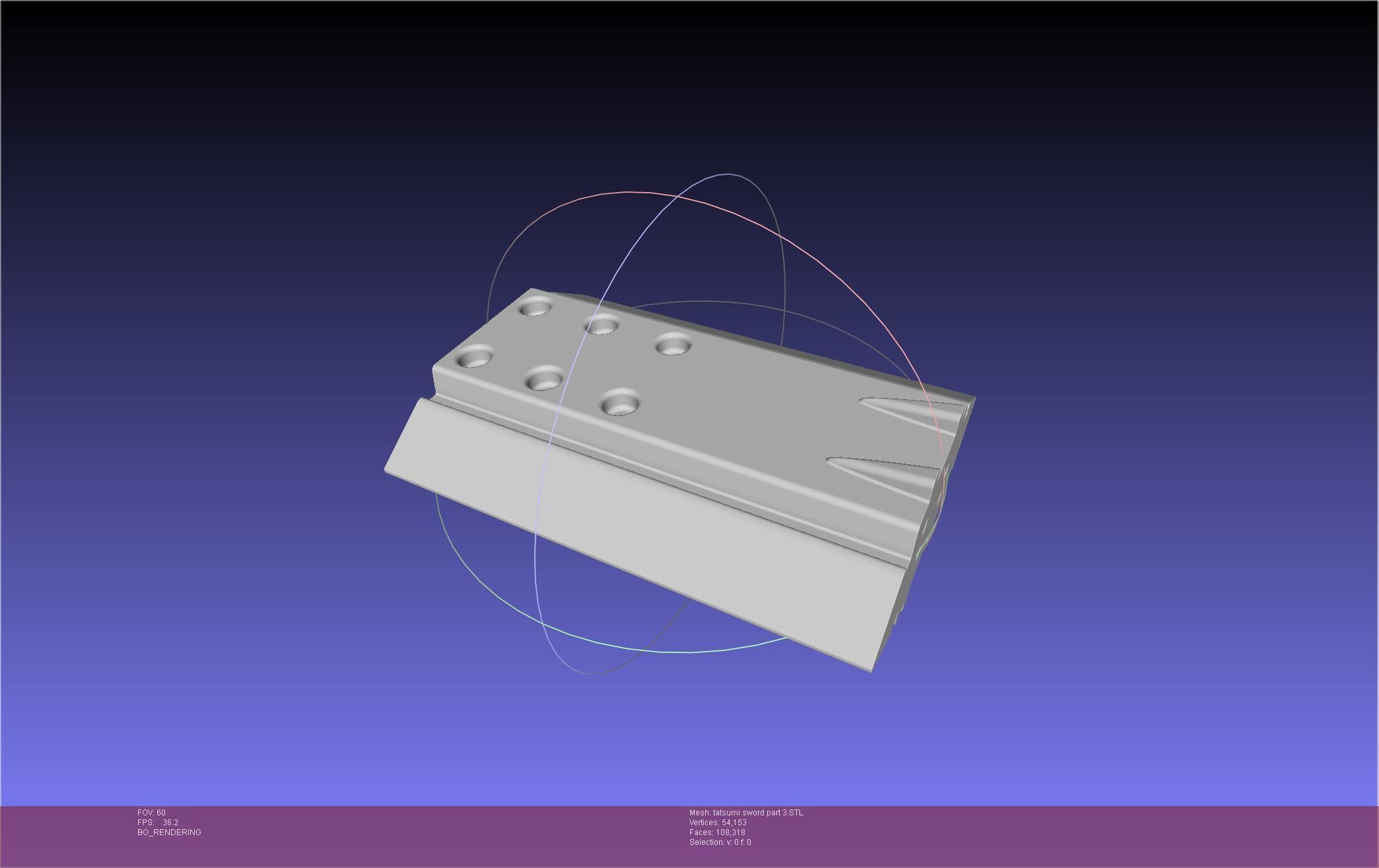 Akame Ga Kill Tatsumi Incursio Sword Printable Assembly 3D print model_63