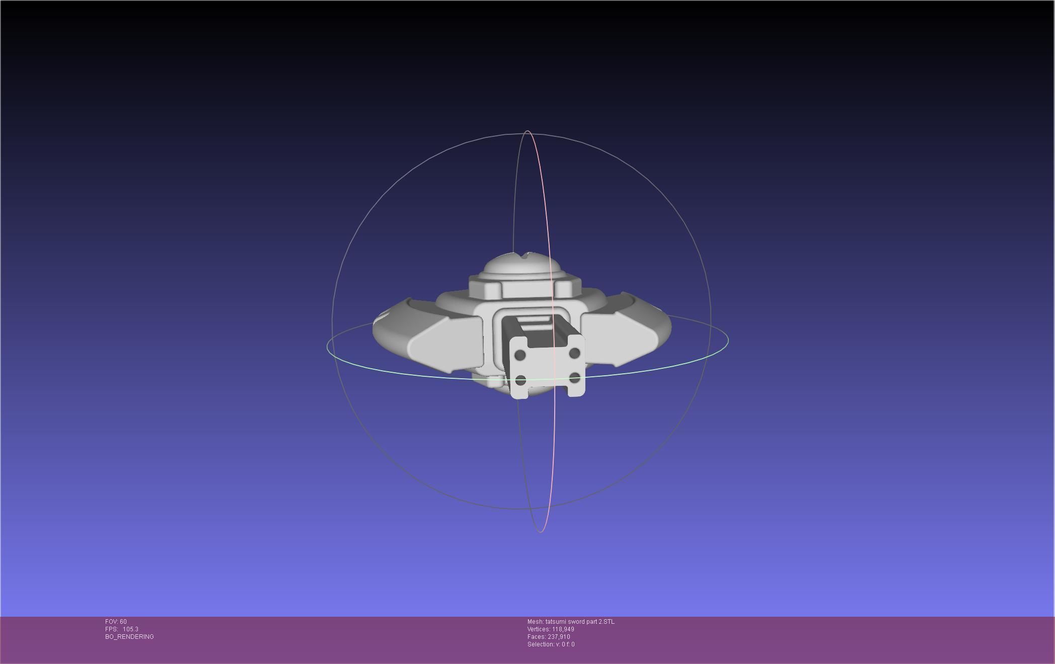 Akame Ga Kill Tatsumi Incursio Sword Printable Assembly 3D print model_55